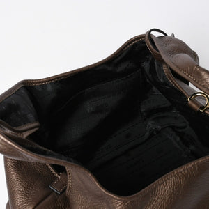 極美品 LOEWE ロエベ カリエGM ハンドバッグ ブラウン ダークブラウン ゴールド金具 レザー 中古 4a009180