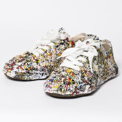 Like New MAISON MIHARA YASUHIRO PETERSON 23 SPUTTERING LOW Sneakers A14FW725 Multicolor, Size 45, Used, 4a009251