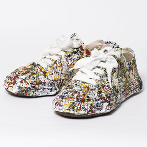 Like New MAISON MIHARA YASUHIRO PETERSON 23 SPUTTERING LOW Sneakers A14FW725 Multicolor, Size 45, Used, 4a009251