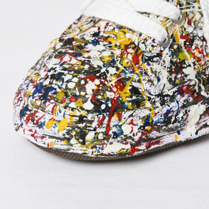 Like New MAISON MIHARA YASUHIRO PETERSON 23 SPUTTERING LOW Sneakers A14FW725 Multicolor, Size 45, Used, 4a009251