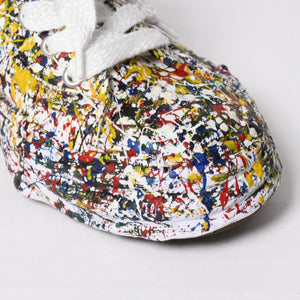 Like New MAISON MIHARA YASUHIRO PETERSON 23 SPUTTERING LOW Sneakers A14FW725 Multicolor, Size 45, Used, 4a009251