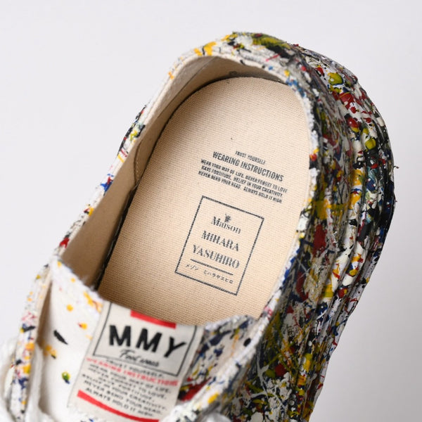 Like New MAISON MIHARA YASUHIRO PETERSON 23 SPUTTERING LOW Sneakers A14FW725 Multicolor, Size 45, Used, 4a009251