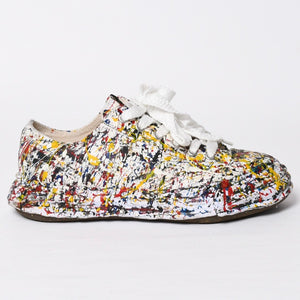 Like New MAISON MIHARA YASUHIRO PETERSON 23 SPUTTERING LOW Sneakers A14FW725 Multicolor, Size 45, Used, 4a009251