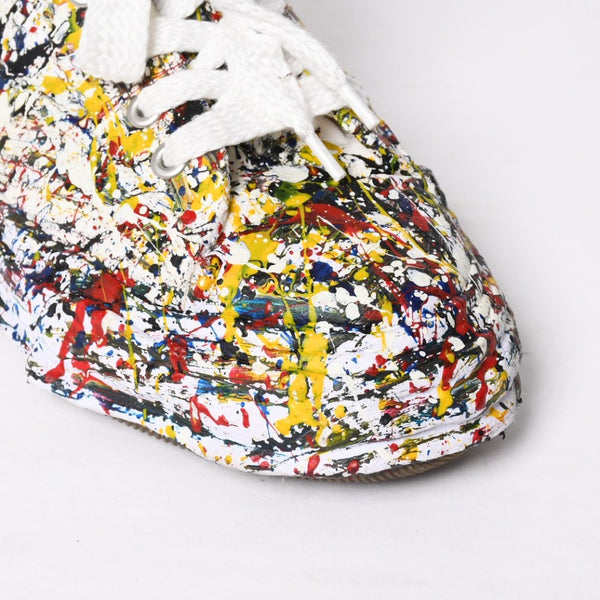 Like New MAISON MIHARA YASUHIRO PETERSON 23 SPUTTERING LOW Sneakers A14FW725 Multicolor, Size 45, Used, 4a009251