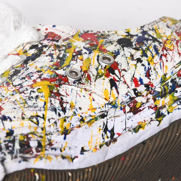 Like New MAISON MIHARA YASUHIRO PETERSON 23 SPUTTERING LOW Sneakers A14FW725 Multicolor, Size 45, Used, 4a009251
