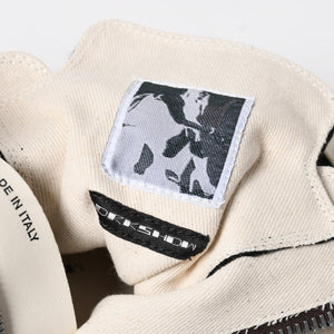 Very Good Condition RICK OWENS DRKSHDW Rick Owens Dark Shadow Double Bumper High Cut Sneakers Black White Size 36 Used 4a009256