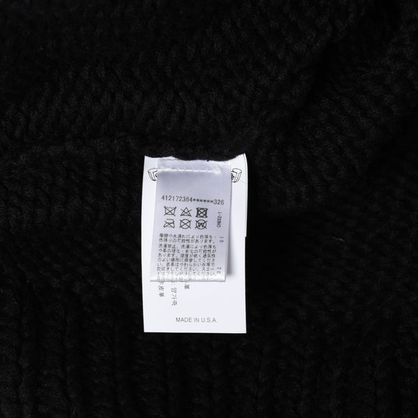 新品同様 CHROME HEARTS クロムハーツ CASHMERE CROSS PATCH SWEATER カシミヤ クロスパッチ セーター ONE SIZE 68-112 中古 4a009289