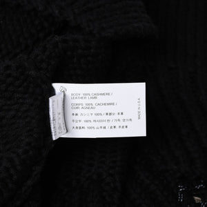 新品同様 CHROME HEARTS クロムハーツ CASHMERE CROSS PATCH SWEATER カシミヤ クロスパッチ セーター ONE SIZE 68-112 中古 4a009289
