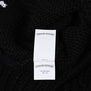 新品同様 CHROME HEARTS クロムハーツ CASHMERE CROSS PATCH SWEATER カシミヤ クロスパッチ セーター ONE SIZE 68-112 中古 4a009289