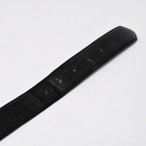 CHROME HEARTS クロムハーツ BLT ROLLER 3PC ローラーベルト サイズ36 ブラック レザー シルバー925 美品 中古 4a009356