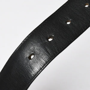 CHROME HEARTS クロムハーツ BLT ROLLER 3PC ローラーベルト サイズ36 ブラック レザー シルバー925 美品 中古 4a009356