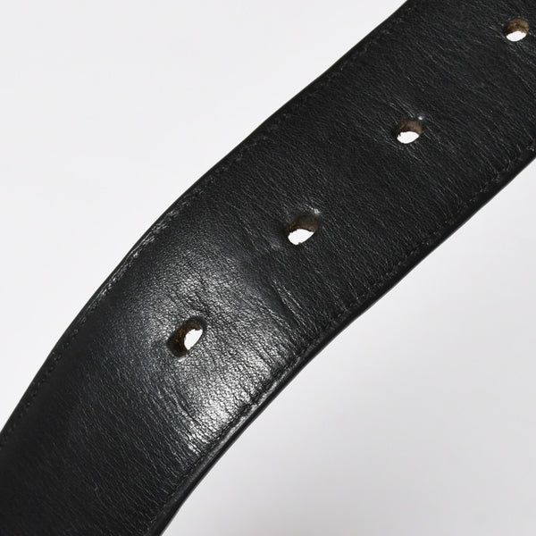 CHROME HEARTS クロムハーツ BLT ROLLER 3PC ローラーベルト サイズ36 ブラック レザー シルバー925 美品 中古 4a009356