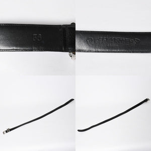 CHROME HEARTS クロムハーツ BLT ROLLER 3PC ローラーベルト サイズ36 ブラック レザー シルバー925 美品 中古 4a009356