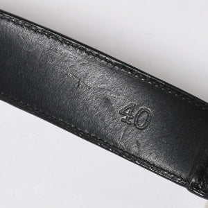 CHROME HEARTS クロムハーツ BLT ROLLER 3PC ローラーベルト サイズ40 ブラック レザー シルバー925 美品 中古 4a009357
