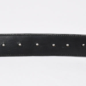 CHROME HEARTS クロムハーツ BLT ROLLER 3PC ローラーベルト サイズ40 ブラック レザー シルバー925 美品 中古 4a009357