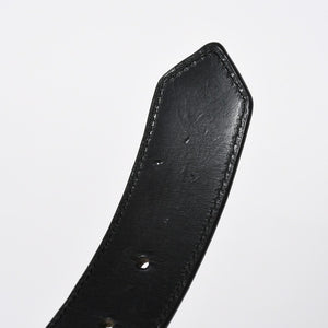 CHROME HEARTS クロムハーツ BLT ROLLER 3PC ローラーベルト サイズ40 ブラック レザー シルバー925 美品 中古 4a009357