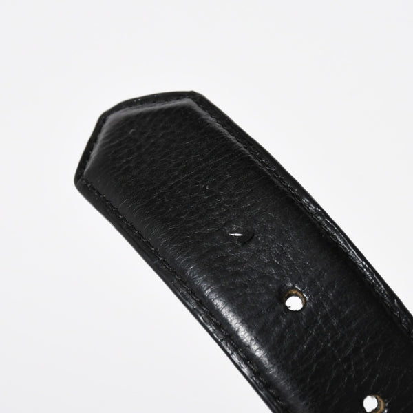 CHROME HEARTS クロムハーツ BLT ROLLER 3PC ローラーベルト サイズ40 ブラック レザー シルバー925 美品 中古 4a009357