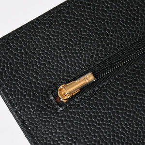 新品同様 CHANEL シャネル チェーンウォレット 長財布 30番台 ココマーク キャビアスキン ブラック ゴールド金具 中古 4a009245