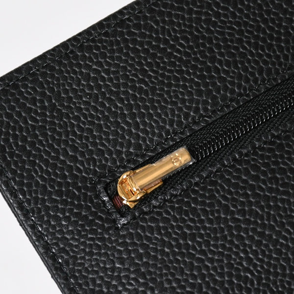 新品同様 CHANEL シャネル チェーンウォレット 長財布 30番台 ココマーク キャビアスキン ブラック ゴールド金具 中古 4a009245