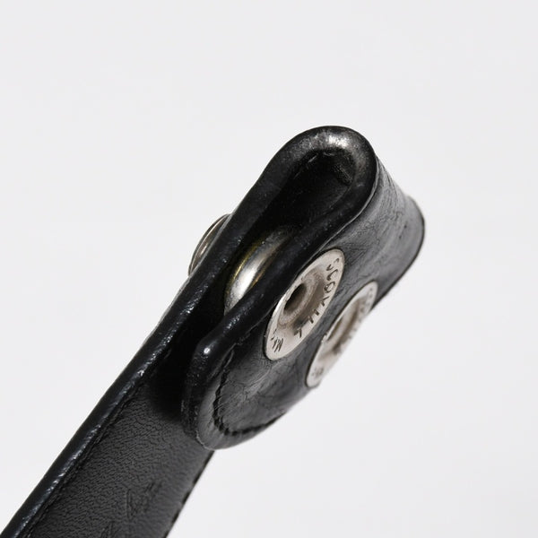 極美品 CHROME HEARTS クロムハーツ 1.5 BELT STRAP 1.5インチ レザーベルトストラップ サイズ34 ホースシュー シルバー925 中古 4a009247