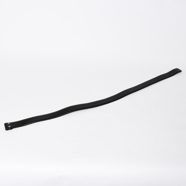 極美品 CHROME HEARTS クロムハーツ 1.5 BELT STRAP 1.5インチ レザーベルトストラップ サイズ34 ホースシュー シルバー925 中古 4a009247
