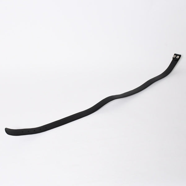 極美品 CHROME HEARTS クロムハーツ 1.5 BELT STRAP 1.5インチ レザーベルトストラップ サイズ34 ホースシュー シルバー925 中古 4a009247