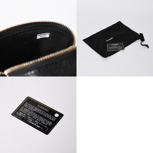 新品同様品 CHANEL シャネル スモールヴァニティーケース ショルダーバッグ キャビアスキン ブラック ゴールド金具 31番台 中古 4a009243