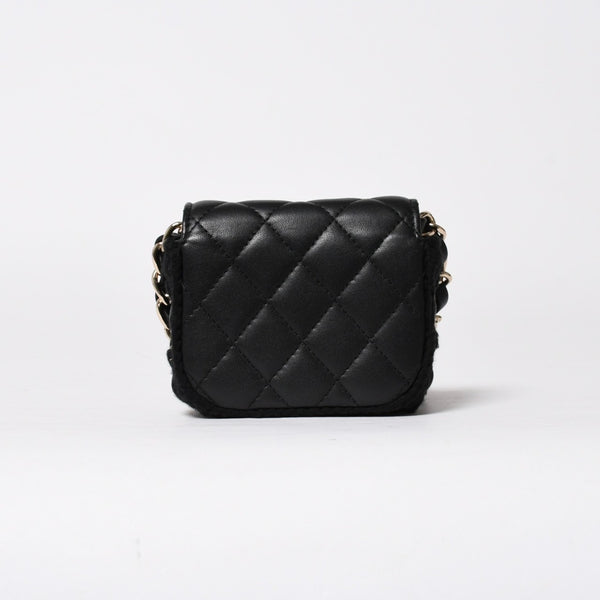 Very good condition CHANEL French Riviera Matelasse chain chain shoulder bag 19 series here mark A66801 silver hardware used 4a009146