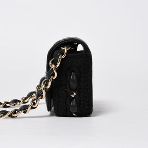 Very good condition CHANEL French Riviera Matelasse chain chain shoulder bag 19 series here mark A66801 silver hardware used 4a009146