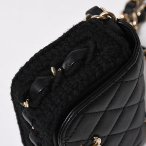 Very good condition CHANEL French Riviera Matelasse chain chain shoulder bag 19 series here mark A66801 silver hardware used 4a009146