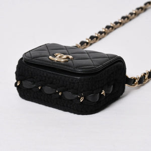 Very good condition CHANEL French Riviera Matelasse chain chain shoulder bag 19 series here mark A66801 silver hardware used 4a009146