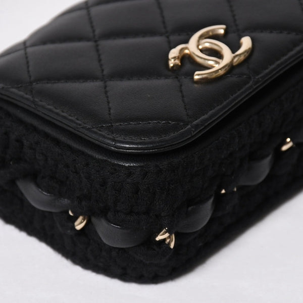 Very good condition CHANEL French Riviera Matelasse chain chain shoulder bag 19 series here mark A66801 silver hardware used 4a009146