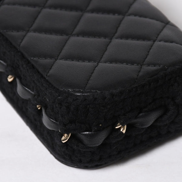 Very good condition CHANEL French Riviera Matelasse chain chain shoulder bag 19 series here mark A66801 silver hardware used 4a009146
