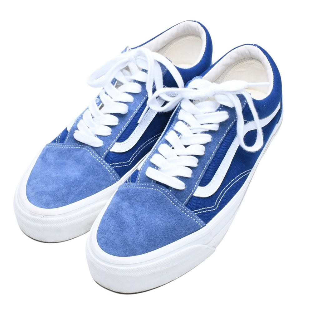 VANS バンズ スニーカー オールドスクール Old Skool 靴 青 ブルー ネイビー 白 サイズ30cm 美品 中古 4a009253