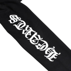 New and unused CHROME HEARTS Logo zip up hoodie Dagger zip Cotton Silver 925 Black White Size M Used 4a009260