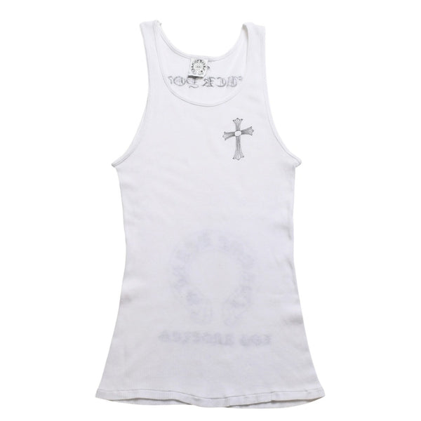 CHROME HEARTS Tank Top Sleeveless Los Angeles Limited Horseshoe Tank Top Size M Black White Good Condition Used 4a001476