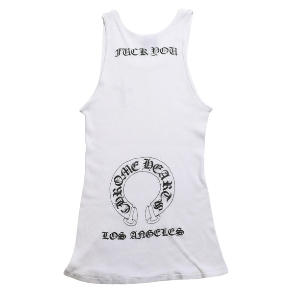 CHROME HEARTS Tank Top Sleeveless Los Angeles Limited Horseshoe Tank Top Size M Black White Good Condition Used 4a001476