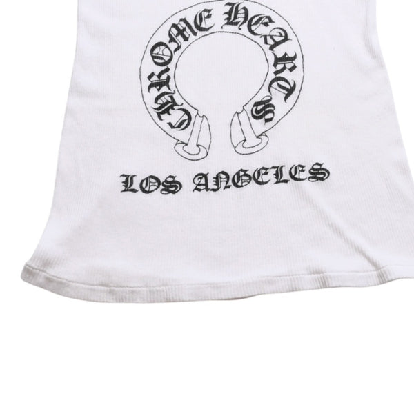 CHROME HEARTS Tank Top Sleeveless Los Angeles Limited Horseshoe Tank Top Size M Black White Good Condition Used 4a001476