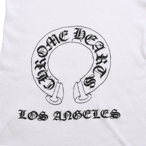 CHROME HEARTS Tank Top Sleeveless Los Angeles Limited Horseshoe Tank Top Size M Black White Good Condition Used 4a001476