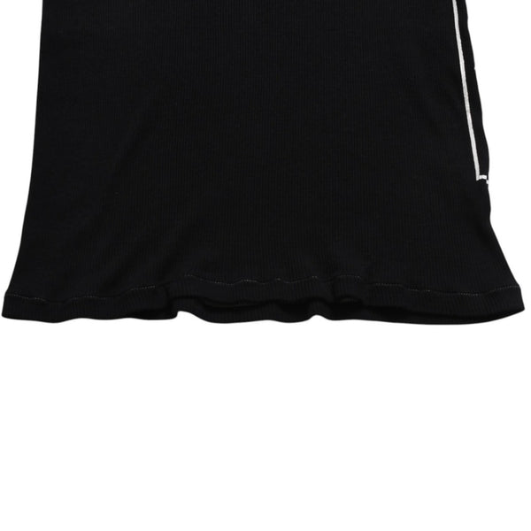 CHROME HEARTS Tank Top Sleeveless Black White Side Vertical Logo FUCK YOU Ribbed Tank Top Size M Good Condition Used 4a001478