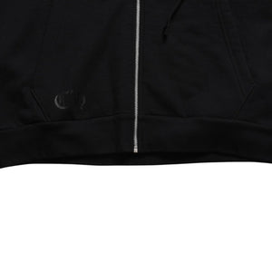 New and unused CHROME HEARTS Logo zip up hoodie Dagger zip Cotton Silver 925 Black White Size M Used 4a009260
