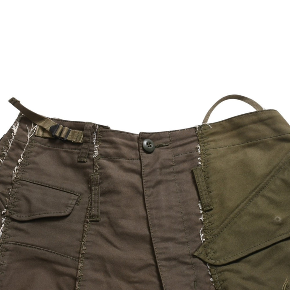 Very good condition JUNYA WATANABE 06FW reconstructed skirt JR-S010 size S military patchwork khaki used 4a009315