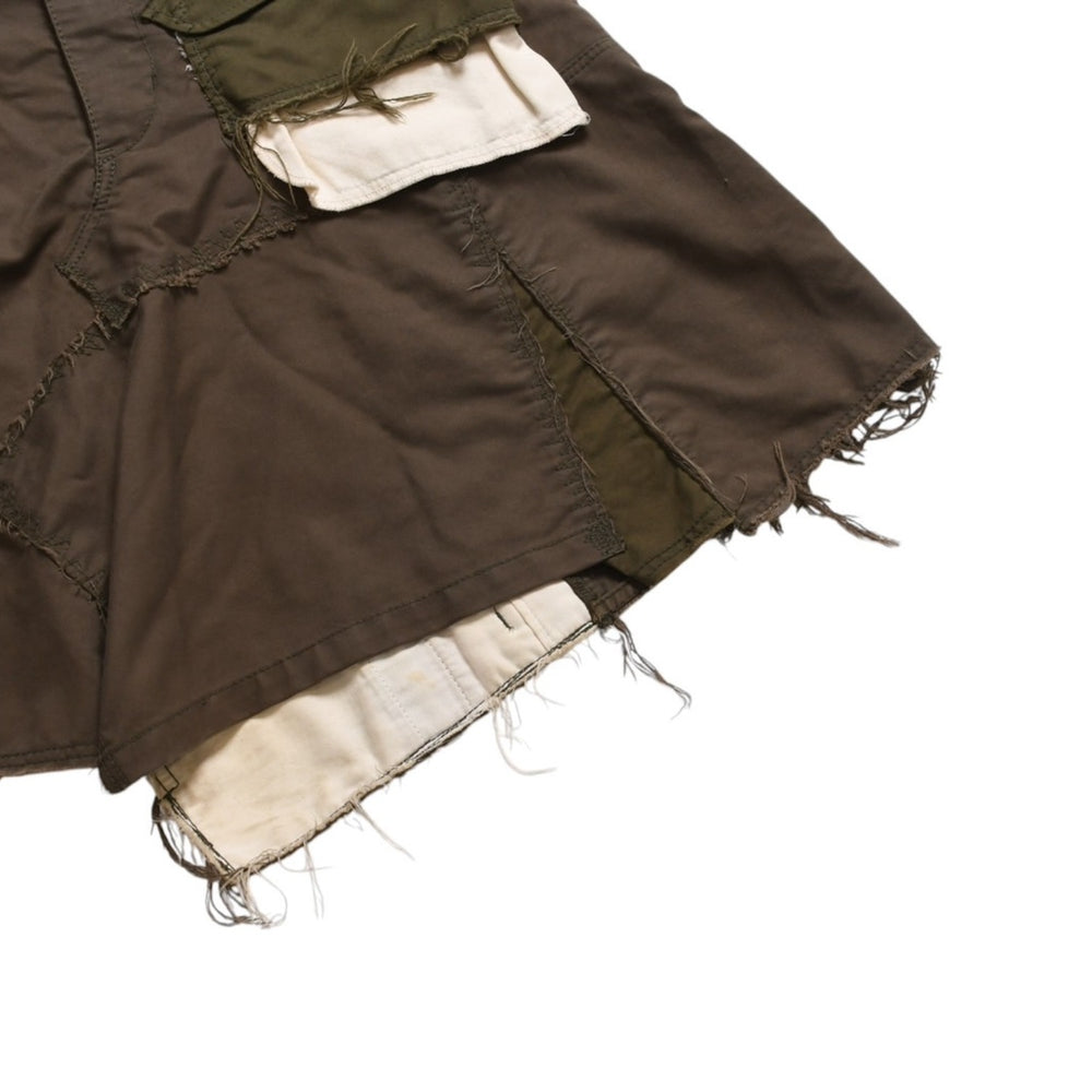 Very good condition JUNYA WATANABE 06FW reconstructed skirt JR-S010 size S military patchwork khaki used 4a009315