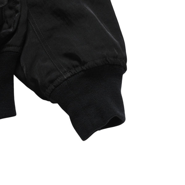 極美品 ISSEY MIYAKE MEN イッセイミヤケメン 96AW パラシュートカーゴボンバージャケット ブラック ネイビー サイズM 中古 4a009365