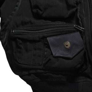 極美品 ISSEY MIYAKE MEN イッセイミヤケメン 96AW パラシュートカーゴボンバージャケット ブラック ネイビー サイズM 中古 4a009365