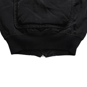 極美品 ISSEY MIYAKE MEN イッセイミヤケメン 96AW パラシュートカーゴボンバージャケット ブラック ネイビー サイズM 中古 4a009365