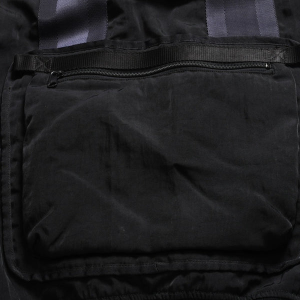 極美品 ISSEY MIYAKE MEN イッセイミヤケメン 96AW パラシュートカーゴボンバージャケット ブラック ネイビー サイズM 中古 4a009365