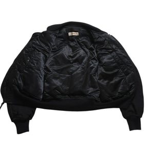 極美品 ISSEY MIYAKE MEN イッセイミヤケメン 96AW パラシュートカーゴボンバージャケット ブラック ネイビー サイズM 中古 4a009365