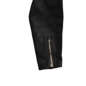 LEWIS LEATHERS ルイスレザーズ ライトニング ダブルライダースジャケット ブラック レッド AVIAKITタグ シルバー金具 良品 中古 4a009466