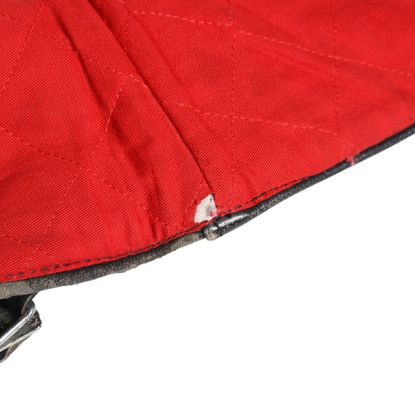 LEWIS LEATHERS ルイスレザーズ ライトニング ダブルライダースジャケット ブラック レッド AVIAKITタグ シルバー金具 良品 中古 4a009466